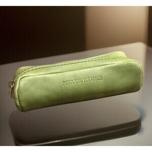New Portland Leather Goods Rare Cucumber Ballpark Pouch